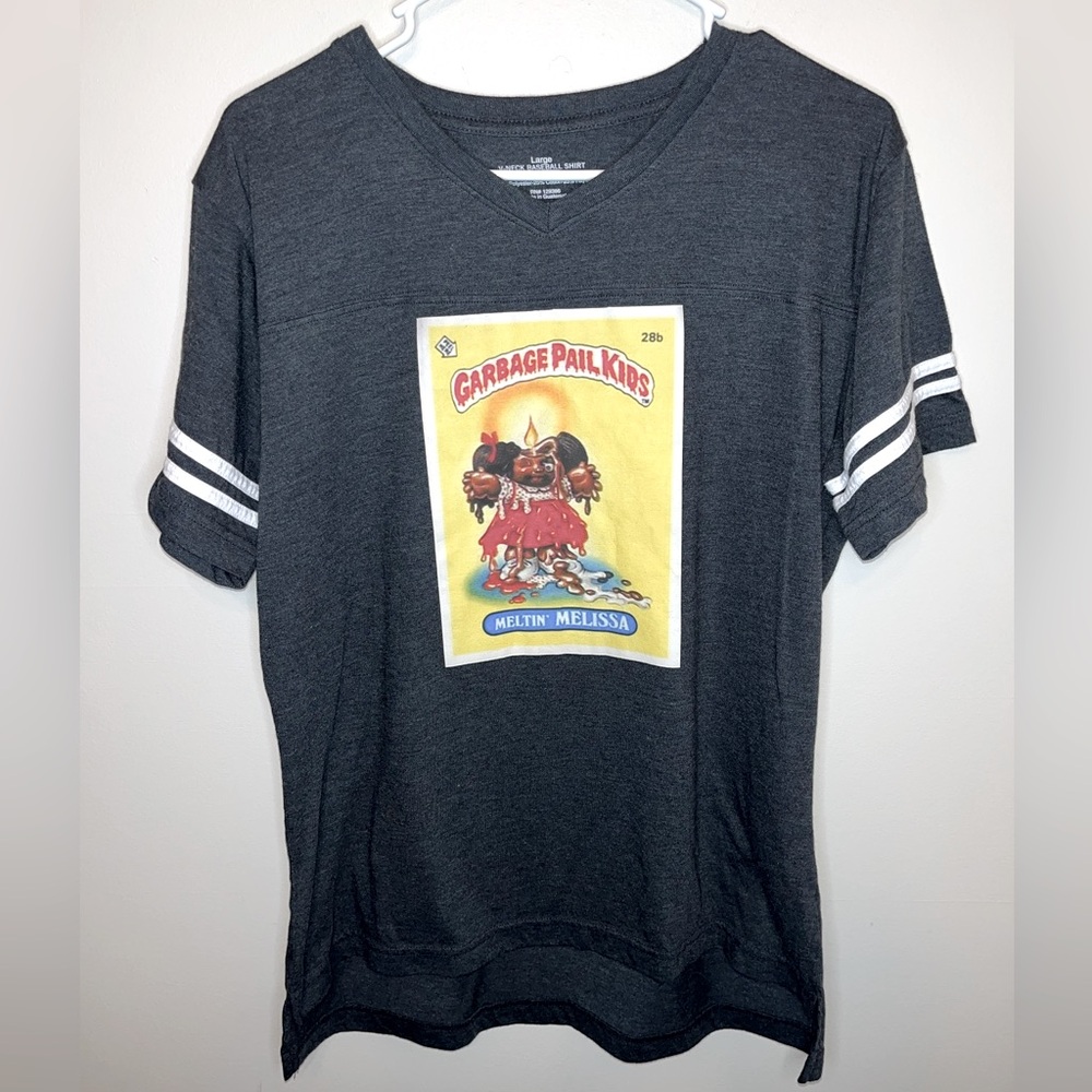 Garbage Pail Kids Meltin’ Melissa Womans Graphic Short Sleeve T Shirt Size L EUC